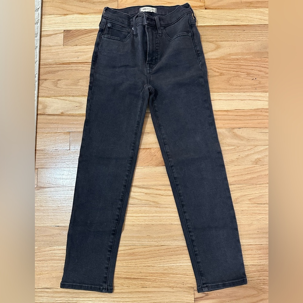 Madewell Black Vintage Straight Jeans
